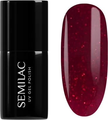 Гибридный лак для ногтей Semilac Winter Wonderland 954 Silky Rouge