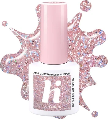 Гибридный лак для ногтей Hi Hybrid Glitter Ballet Slipper