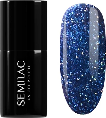 Гибридный лак для ногтей Semilac Mystery Blue