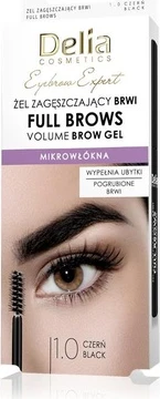 Brow Thickening Gel Full Brow 10 Black Delia Cosmetics