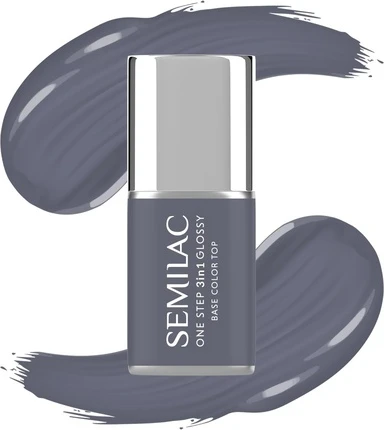 Гибридный лак для ногтей Semilac S185 Stone Grey