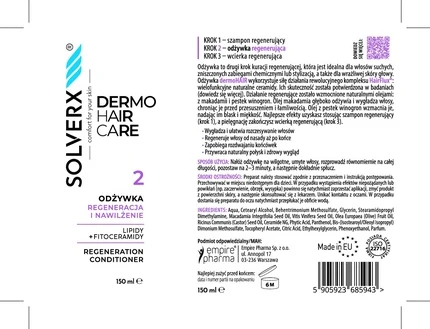 Hair Conditioner Solverx Regeneration And Hydration
