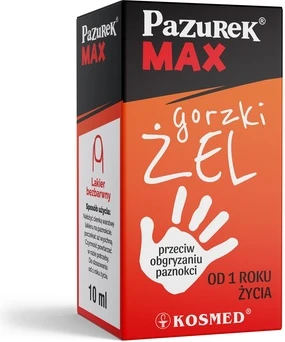 Горький Гель Kosmed Pazurek Max против обкусывания ногтей