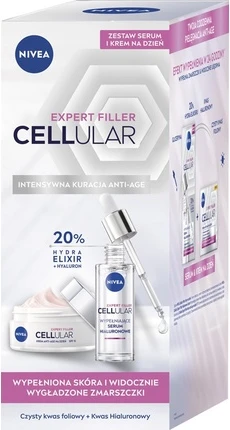 Nivea Cellular Expert Filler Набор Дневной Крем Гиалуроновая Сыворотка