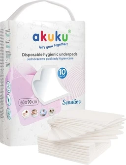 Одноразовые пеленальные коврики Akuku
