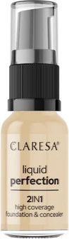 Консилер и тональная основа Claresa Liquid Perfection 2 в 1