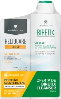 Гель Heliocare + Очищающий гель Biretix без масел