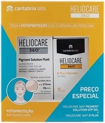 Heliocare 360 D Plus Капсулы с Флюидом Pigment Solution SPF50