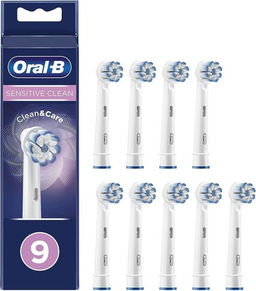 Насадки для зубной щетки Oral-B Sensitive Clean - Набор из 9 штук