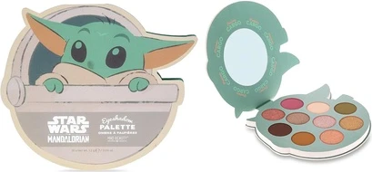 Палетка теней Mad Beauty Disney's Star Wars The Mandalorian Grogu Baby Yoda, четырнадцать оттенков
