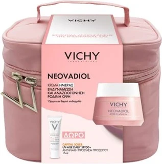 Подарочный набор Vichy Neovadiol Rose Platinum Дневной крем 50 мл и Capital Soleil UV-Age Daily SPF 50+ 15 мл
