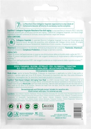 Equilibra Vegetable Collagen Anti-Aging Face Mask