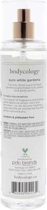 Ароматический спрей для тела Bodycology Pure White Gardenia