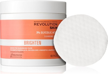 Cleansing Pads Revolution Skincare Brighten 3 Glycolic Acid