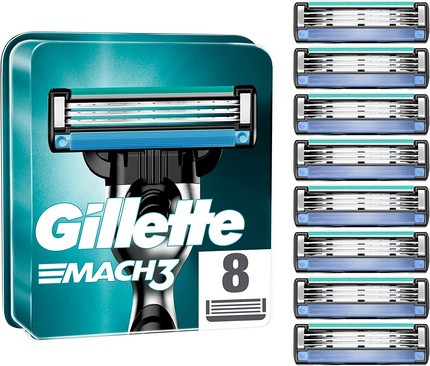 Лезвия Gillette Mach3 - упаковка 8 шт.