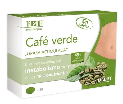 Таблетки Eladiet Triestop Зеленый кофе без кофеина