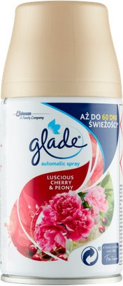 Automatic Air Freshener Refill Glade Luscious Cherry & Peony