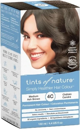 Стойкая краска для волос Tints Of Nature 4C Medium Ash Brown
