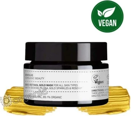 Маска для лица Evolve Organic Beauty Bio-Retinol Gold Face Mask