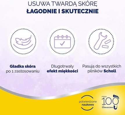 Scholl Velvet Smooth Wet&Dry Сменная насадка – Экстрасильная с алмазными частицами