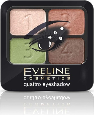 Тени для век Eveline Quattro Eyeshadow Set 08