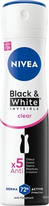 Deodorant Spray Nivea Black & White Invisible Original Female