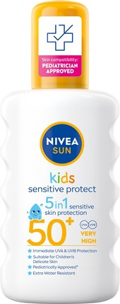 Солнцезащитный спрей Nivea Sensitive Sun SPF 50