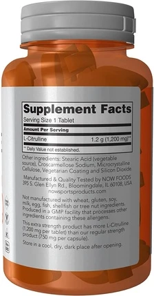 Amino Acid Supplements Now Foods L-Citrulline