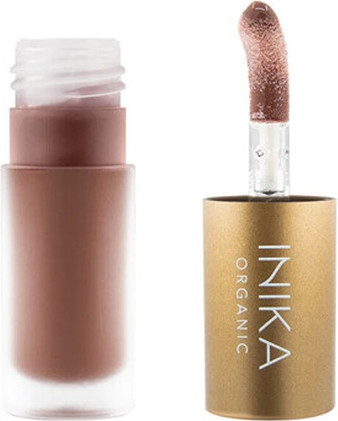 Tinted Lip Oil Inika Organic With Collagen And Squalane