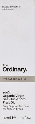 Чистое органическое нерафинированное масло обліпихи The Ordinary