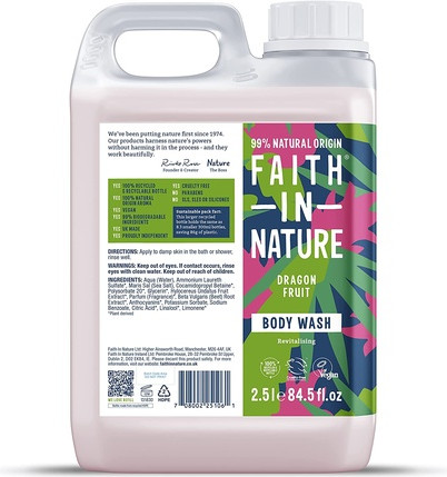 Гель для душа Faith In Nature Натуральный с драконьим фруктом