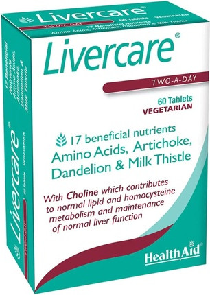 Health Aid Таблетки для поддержки печени, очищения и детоксикации