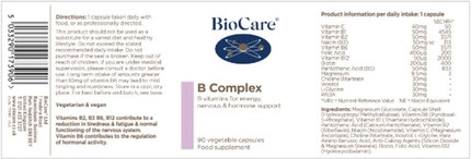 Vegetable Capsules Biocare B Complex