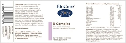 Vegetable Capsules Biocare B Complex
