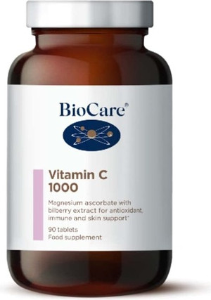 Biocare Vitamin C 1000 с аскорбатом магния и черникой 90 таблеток