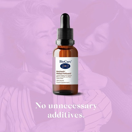 Жидкий фолат и витамин B12 Biocare Nutrisorb Methyl FolGuard
