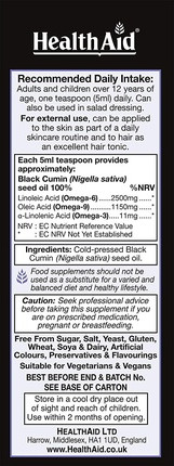 Black Seed Oil Liquid HealthAid