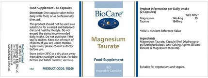 Капсулы Магния Таурат Biocare