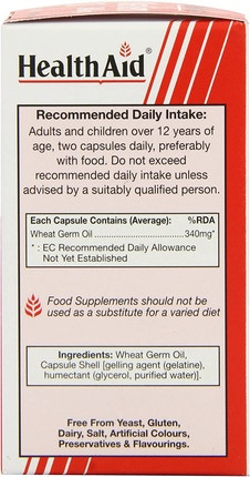 Капсулы Health Aid Масло зародышей пшеницы