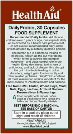HealthAid DailyProbio Vegi Capsule