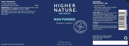 MSM Crystals Powder от Higher Nature