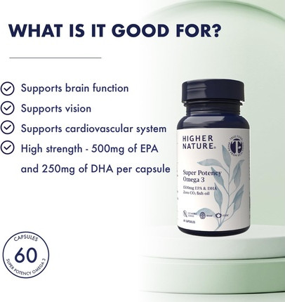 Higher Nature Super Potency Omega 3 Рыбий жир