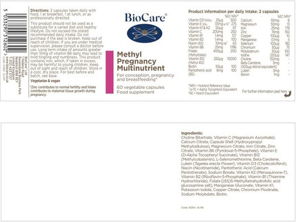 Биологически активная добавка Biocare Methyl Pregnancy Multinutrient