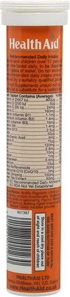 Мультивитаминные шипучие вегетарианские таблетки Health Aid