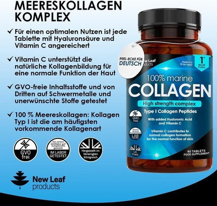 Таблетки New Nordic Pure Marine Collagen