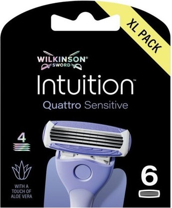 Wilkinson Sword Intuition Quattro Sensitive Сменные лезвия для женщин