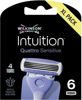 Wilkinson Sword Intuition Quattro Sensitive Сменные лезвия для женщин