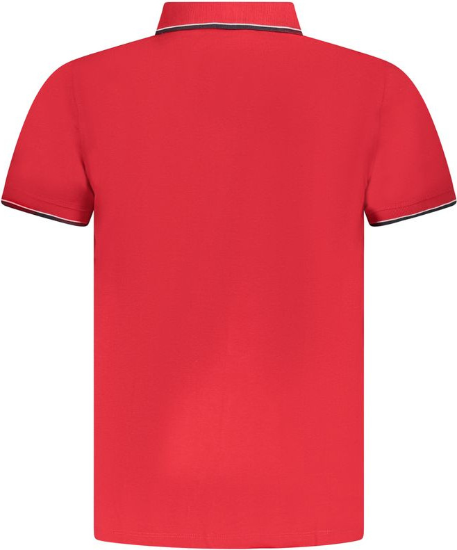 Red Cotton Polo Shirt Geographical Norway