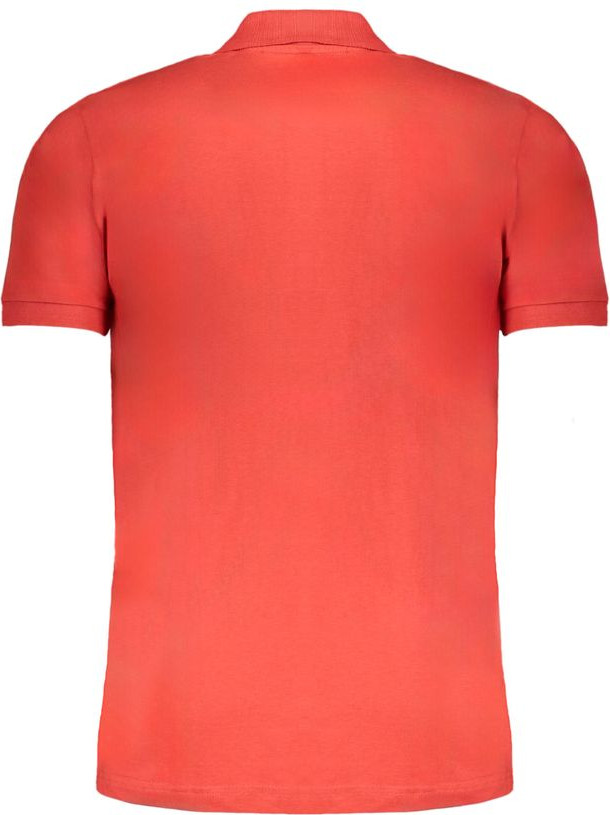 Red Cotton Polo Shirt Diego Venturino