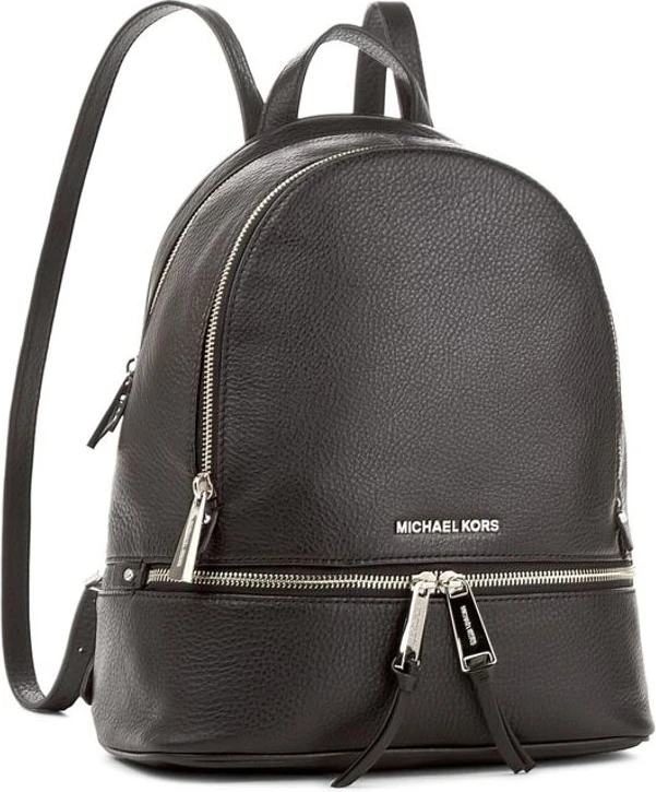 Черный кожаный рюкзак Michael Kors
